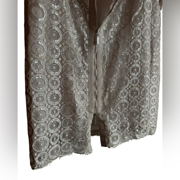 Etcetera Metallic Lace Dress size 8 - Picture 5 of 10